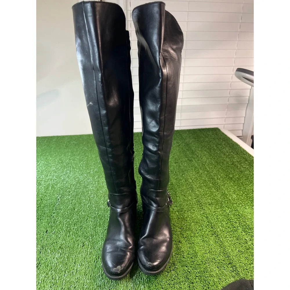 Marc Fischer Black Over The Knee Boots Women's Fashion Knee High Boot Size 7‎